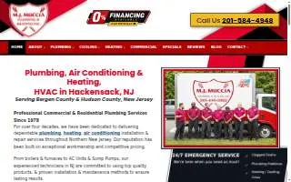 Muccia Plumbing, Heating & AC website