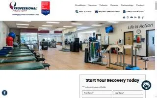 Professional Physical and Hand Therapy - Hackensack/River Street NJ website
