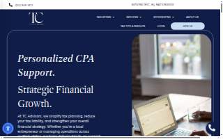 TC Advisors CPA website