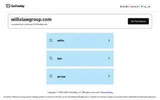 Willis Law Group LLC of Hackensack website