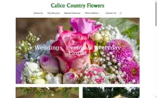 Calico Country Flowers website