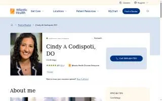 Cindy Codispoti, DO website