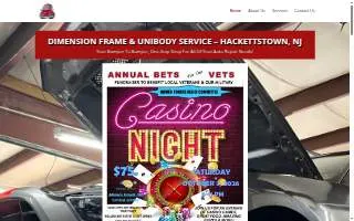 Dimension Auto Repair, Frame & Unibody Services website