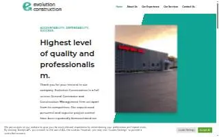 Evolution Construction LLC. website