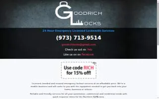 Goodrich Locksmiths website