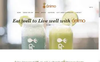 Animo Juice & Burrito Bar website
