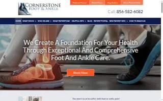 Cornerstone Foot & Ankle- Cherry Hill Office website