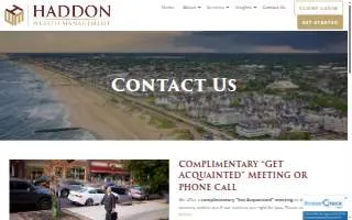 Haddon Wealth Management of Haddonfield website