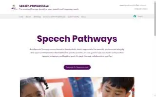 Speech Pathways LLC of Haddonfield website