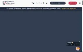 Credit Union of New Jersey website