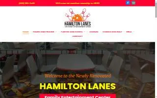 Hamilton Lanes and Entertainment Center website