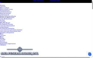Saul Funeral Homes Administrative Office website