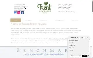 Trent Jewelers of Hamilton website