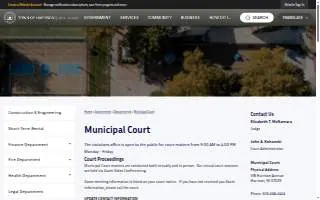 Harrison Municipal Court website