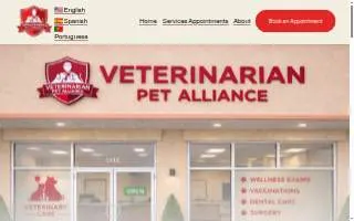 Veterinarian Pet Alliance of Harrison website