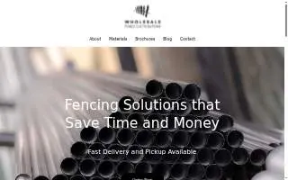 Wholesale Fence Distributors of Harrison website
