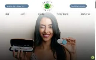 Clarity Advanced Eyecare of Birmingham website