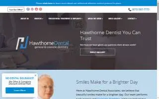 Hawthorne Family Dentistry website