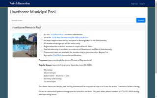 Hawthorne Memorial Pool