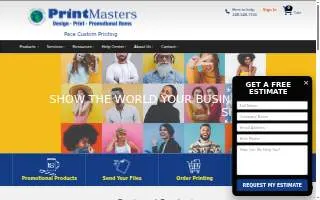 Printmasters website