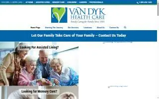 Van Dyk Health Care website