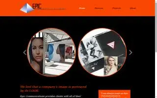 Epic Communications website