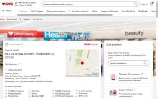 CVS of Hoboken website