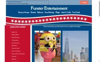 Funster Entertainment and Party Rentals of Hoboken website
