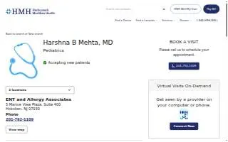 Harshna Mehta, MD of Hoboken website