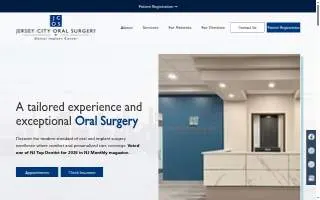 Jersey City Oral Surgery & Dental Implant Center website