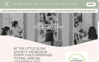 The Little Glow Society website