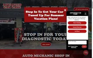 Advanced Car Care of Hopatcong website