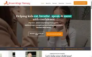 Brave Wings Therapy of Hopatcong website