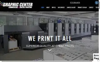 Graphic Center Digital website