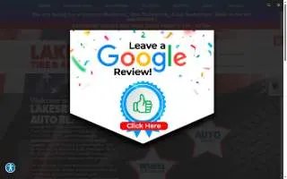 Lakeside Tire & Auto Repair website