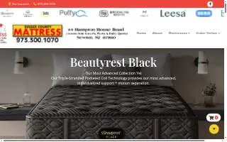 Sussex County Mattress website