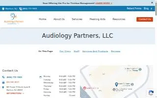 Audiology Partners, LLC of Irvington website