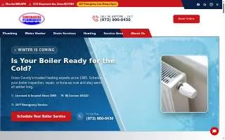 Continental Plumbers LLC of Irvington website
