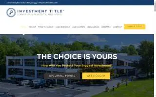 Investment Title LLC website
