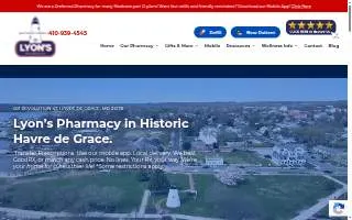 Lyons Pharmacy of Irvington website