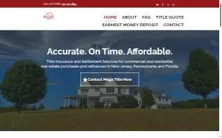 Mega Title, LLC of Irvington website