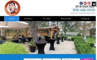 Party Rentals of Iselin website