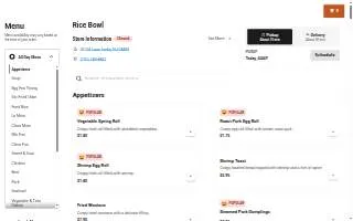Rice Bowl of Iselin website