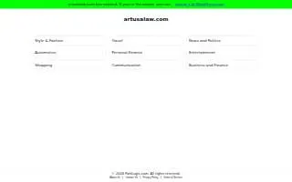 Artusa Law Firm PC of Jersey City website
