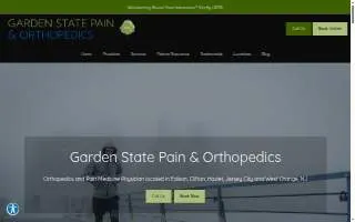 Garden State Pain & Orthopedics website
