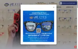 JC Eyes website