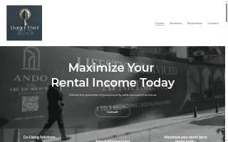 Unique Stays Consulting llc website