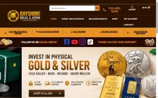 Bayshore Bullion Exchange website