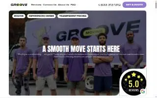Groove Moving website