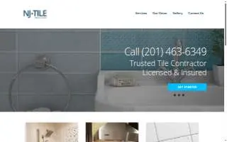 NJ Tile Installers website